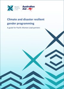 Climate and disaster resilient gender programming