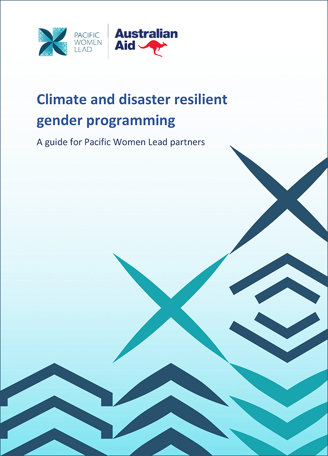 Climate and disaster resilient gender programming
